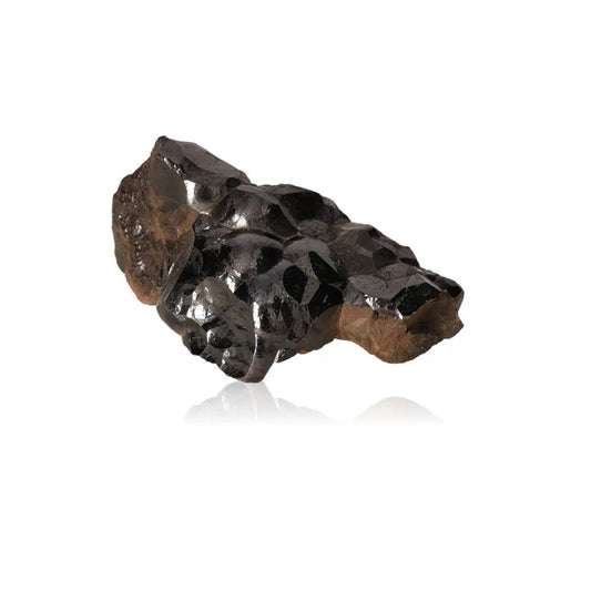 Polished Botryoidal Hematite crystal cluster, showcasing metallic shine and unique texture, ideal for grounding and energy fortification.