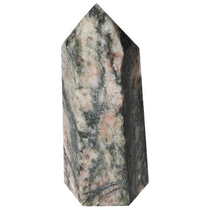 Polished Calcite Obelisk by Sylvia Crystals, a premium quality decor piece known for enhancing energy and boosting motivation.