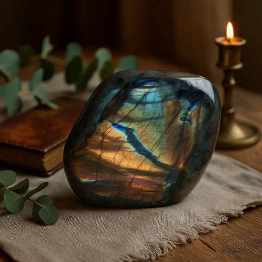 Polished Cut Base Labradorite Sylvia Crystals Sp. z o.o.