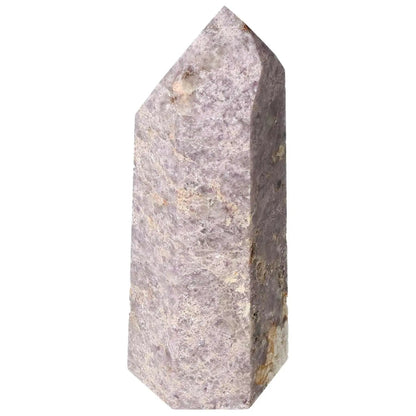 Polished Lepidolite Obelisk - handpicked Sylvia Crystals product for serenity and emotional balance.