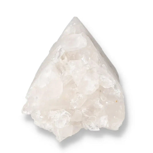 Polished Milky Quartz Point from Sylvia Crystals, enhancing energy harmony and serenity in spaces, premium handpicked crystal.