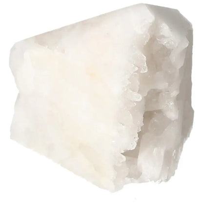 Polished Milky Quartz Point from Sylvia Crystals, showcasing its purity and spiritual harmony benefits.