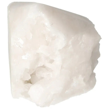 Polished Milky Quartz Point from Sylvia Crystals, renowned for harmonizing energies and exceptional purity, handpicked and premium quality.