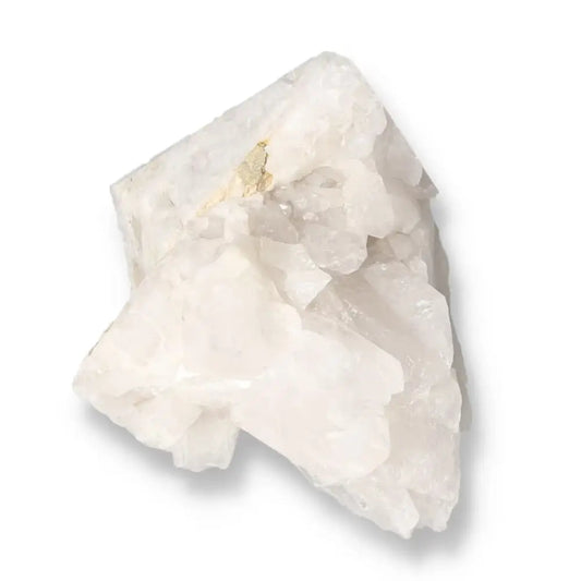 Polished Milky Quartz Point crystal, Sylvia Crystals, enhancing clarity and balance in decor or spiritual settings.