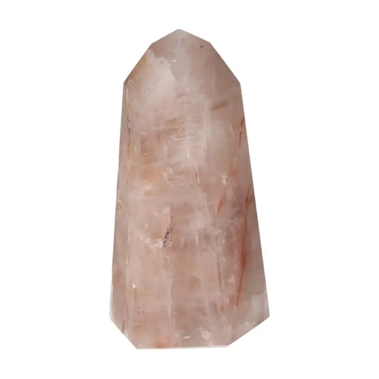 Sylvia Crystals Polished Point Hematoide with rich earthy tones and clarity, ideal for grounding and harmony