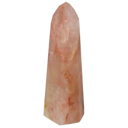 Polished Point Hematoide crystal tower for spiritual grounding and balancing, from Sylvia Crystals.