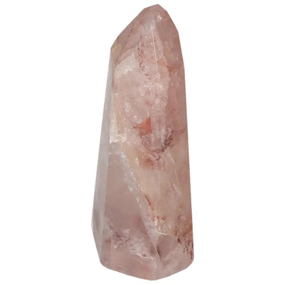 Polished Point Hematoide crystal with earthy tones, offered by Sylvia Crystals, embodying luxury and spiritual energy.