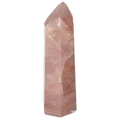 Polished Point Hematoide crystal with mesmerizing hues and natural inclusions, showcasing luxurious and energetic elegance by Sylvia Crystals.
