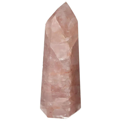 Polished Point Hematoide crystal from Sylvia Crystals, showcasing elegant hues and natural inclusions for luxury and spirituality.
