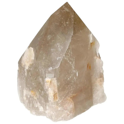 Polished Point Quartz by Sylvia Crystals, Smoky Quartz for mental clarity and emotional balance.