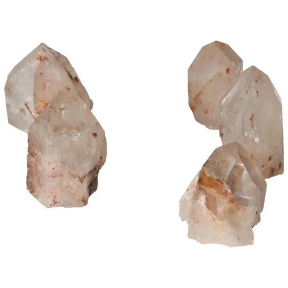 Polished Point Quartz with Hematite S, elegant Sylvia Crystals product showcasing natural beauty and metaphysical strength.