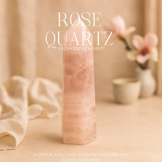 Polished Rose Quartz Obelisk Sylvia Crystals Sp. z o.o.