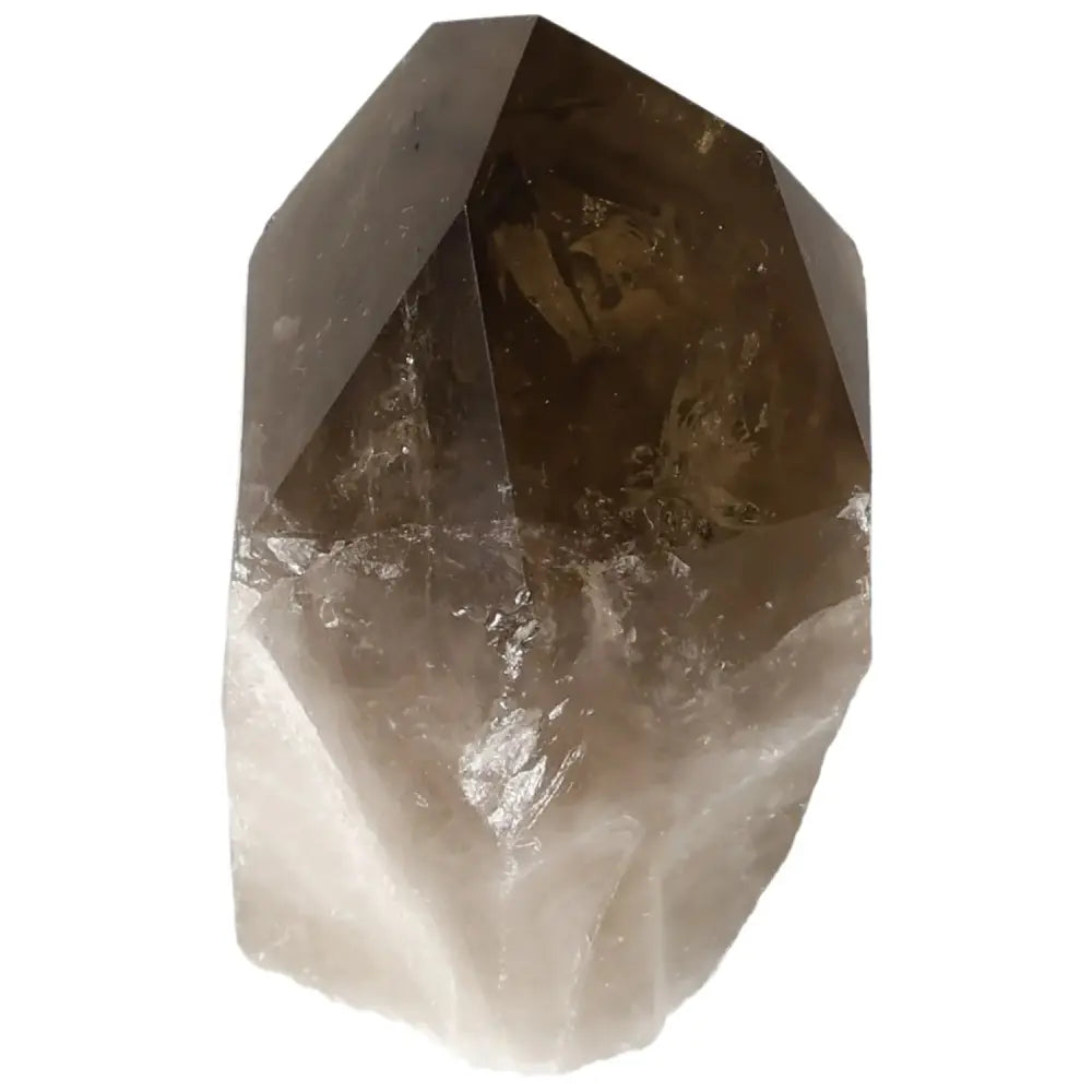 Polished Smoky Quartz Point from Sylvia Crystals, showcasing luxury and spirituality with a grounding energy.