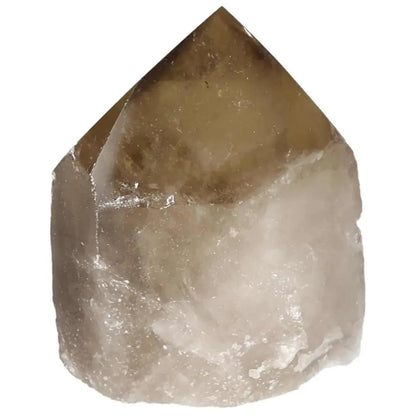 Polished Smoky Quartz Point Crystal for grounding and protection by Sylvia Crystals