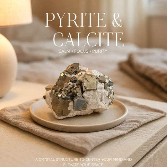 Pyrite Druze with Calcite Sylvia Crystals Sp. z o.o.