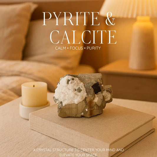 Pyrite Druze with Calcite Sylvia Crystals Sp. z o.o.