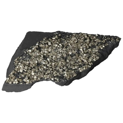 Premium Pyrite With Basalt mineral from Sylvia Crystals, known for empowerment and confidence-boosting energy.
