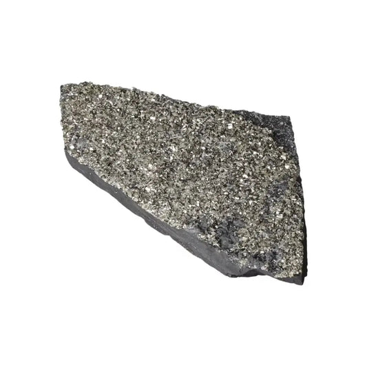Pyrite with Basalt mineral crystal from Sylvia Crystals, known for its energy benefits and striking appearance.