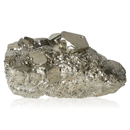 Sparkling pyrite druzy with golden luster, known as Fool's Gold, symbolizing abundance and prosperity.