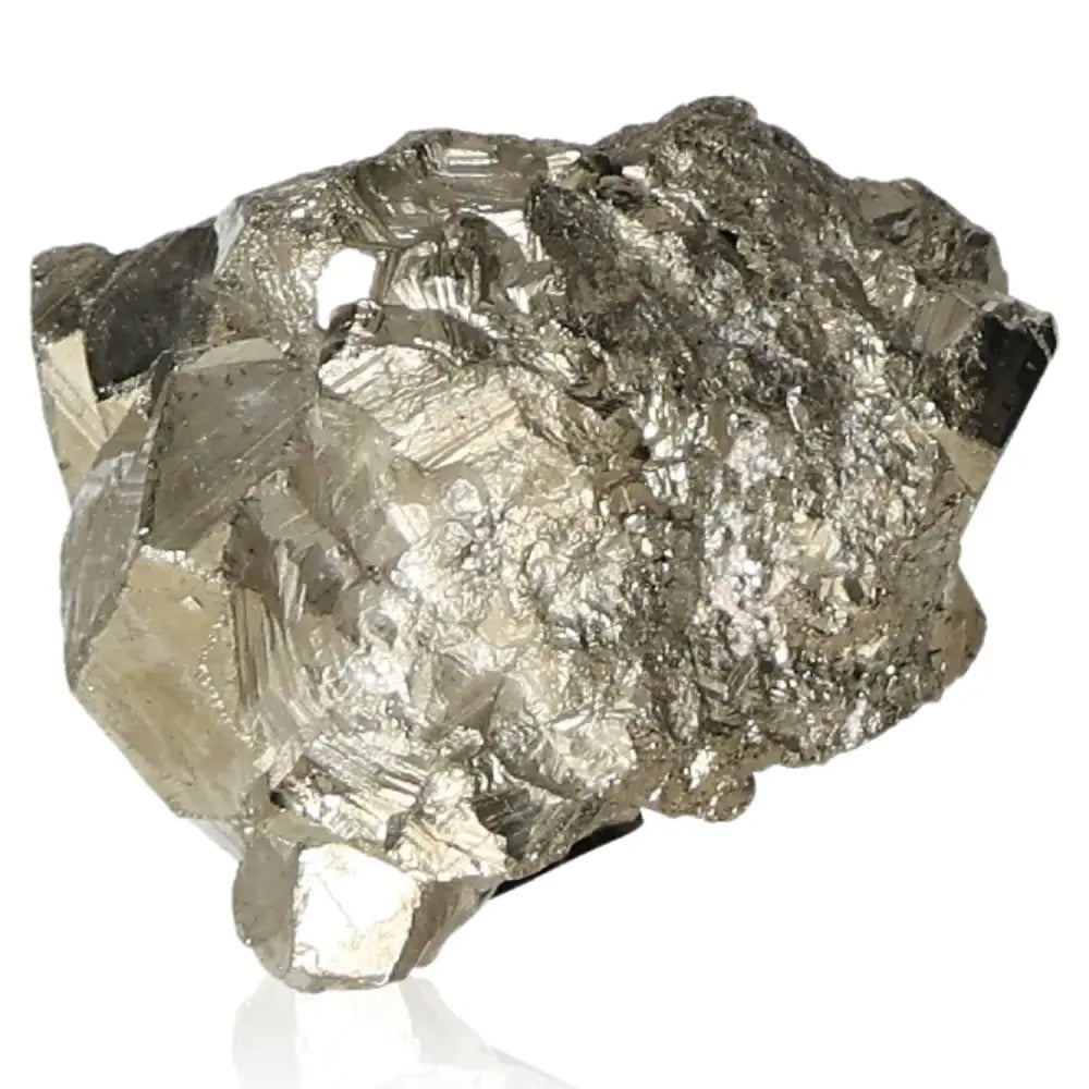 Close-up of radiant golden pyrite druze, known as Fool's Gold, showcasing its brilliant metallic luster and natural beauty.