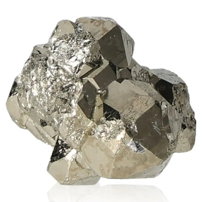 Close-up of a radiant pyrite druze with golden hue and metallic luster, symbolizing abundance and prosperity.