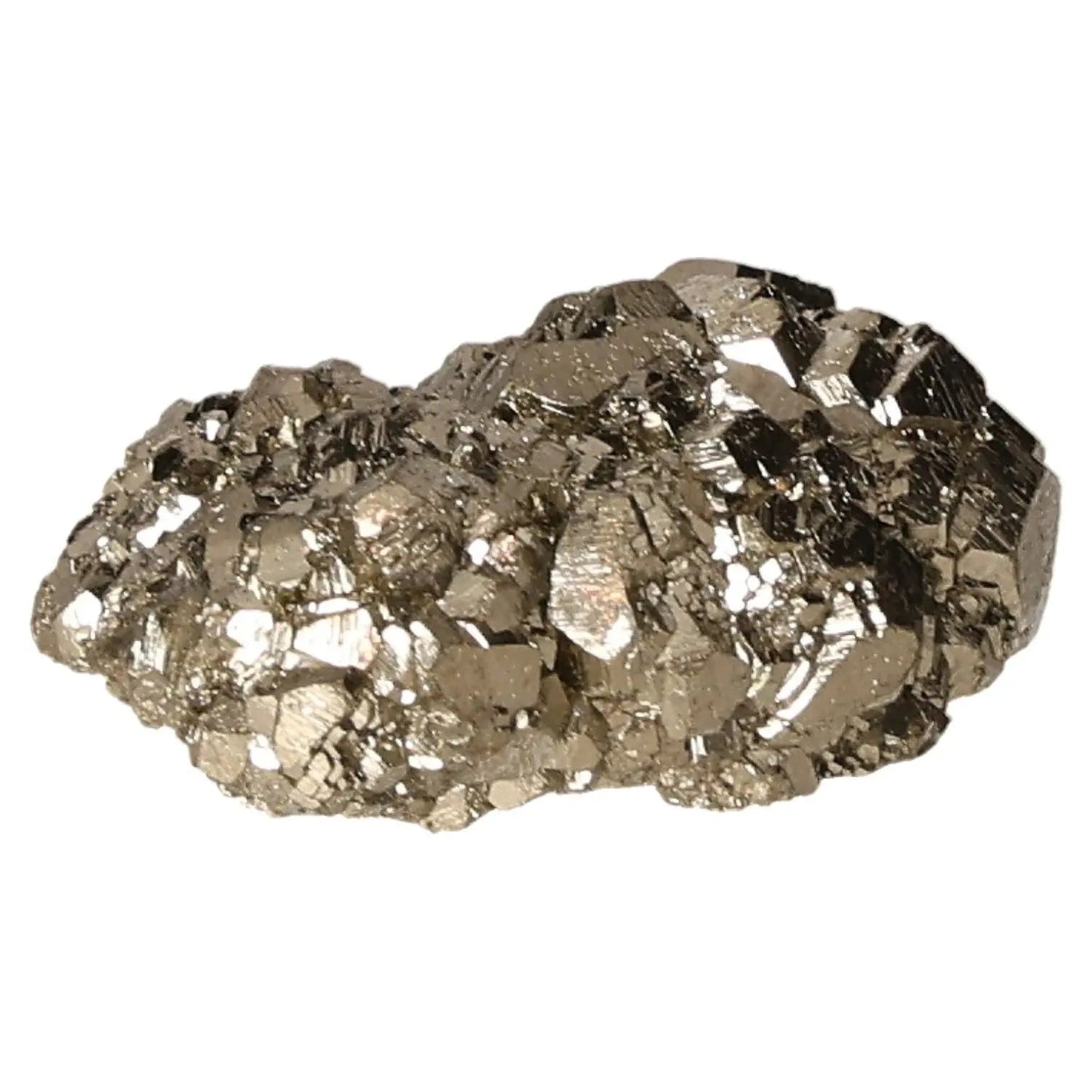 Radiant golden pyrite druze, known as Fool's Gold, symbolizing abundance and prosperity with its striking metallic luster.