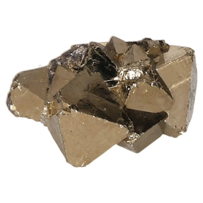 Golden pyrite druzy with radiant metallic luster, known for resembling gold and symbolizing wealth and prosperity.