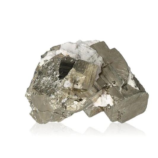 Close-up of a radiant Pyrite druzy cluster showcasing its golden metallic luster, known as Fool's Gold, symbolizing abundance and prosperity.