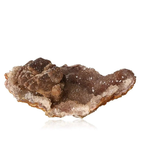 Quartz Druze gemstone from Sylvia Crystals, showcasing natural formations and sparkling surfaces, symbolizing luxury and vitality.