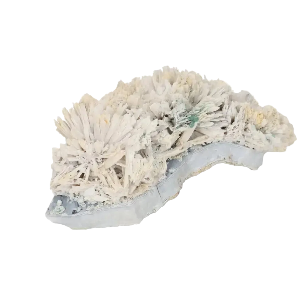Quartz Pseudomorph After Zeolite Mineral from Sylvia Crystals, showcasing rare natural transformation and unique crystal structure