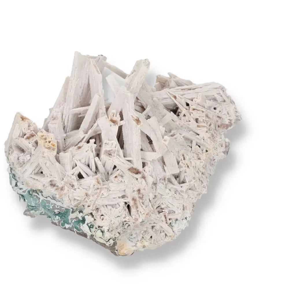 Quartz pseudomorph after zeolite mineral specimen from Sylvia Crystals showcasing rare transformation and unique beauty.