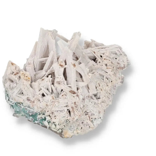 Quartz pseudomorph after zeolite mineral specimen from Sylvia Crystals showcasing rare transformation and unique beauty.