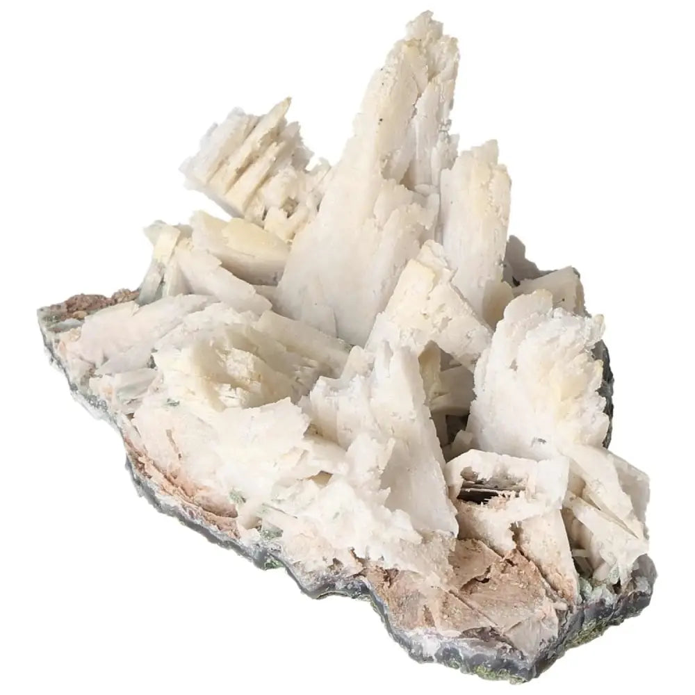 Quartz pseudomorph after zeolite mineral specimen showcasing natural transformation at Sylvia Crystals, rare and unique formation.