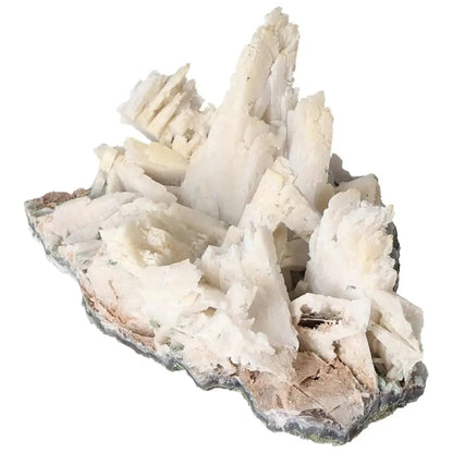 Quartz pseudomorph after zeolite mineral specimen showcasing natural transformation at Sylvia Crystals, rare and unique formation.