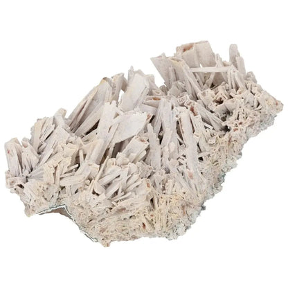 Quartz pseudomorph after zeolite mineral specimen from Sylvia Crystals, showcasing rare natural transformation and intricate structure.