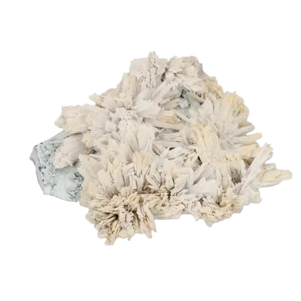 Quartz pseudomorph after zeolite mineral specimen showcasing rare transformation from Sylvia Crystals.