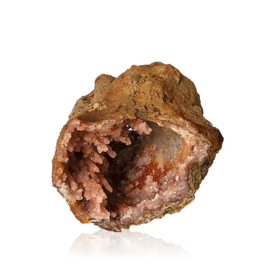 Natural Quartz Stalactite showcasing unique layers and captivating pink hues, ideal for luxury and spiritual enhancement.