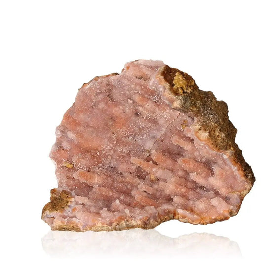 Quartz Stalactite from Sylvia Crystals, showcasing a pinkish hue, symbolizing luxury and spiritual growth.
