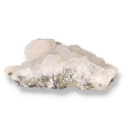 Natural quartz gemstone showcasing unique inclusions and textures, a symbol of spiritual harmony and versatile beauty.