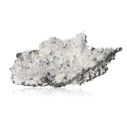 Stunning Quartz on Galena crystal showcasing natural mineral beauty and synergistic energies, ideal for collectors and enthusiasts.