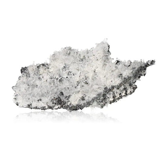 Stunning Quartz on Galena crystal showcasing natural mineral beauty and synergistic energies, ideal for collectors and enthusiasts.