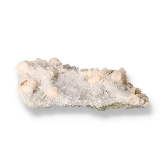 Quartz with Calcite crystal from Sylvia Crystals, showcasing natural elegance and spiritual enrichment, handpicked and ethically sourced.