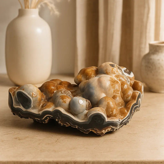 Rare Chalcedony on Agate Sylvia Crystals Sp. z o.o.