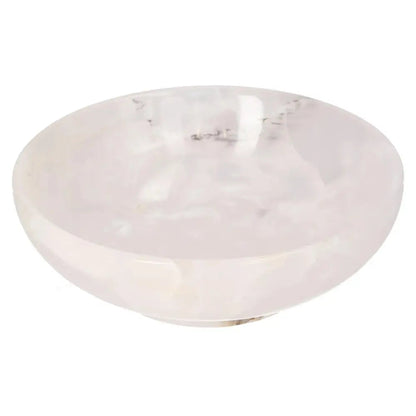 Rose Onyx Bowl with polished surface showcasing unique veining, ideal for elegant home decor.