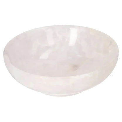 Elegant rose onyx bowl with polished surface and delicate veining, adding a sophisticated touch to any décor.