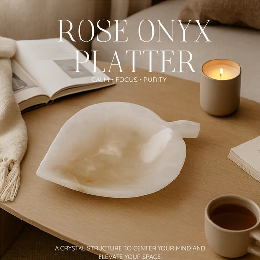 Rose Onyx Platter Sylvia Crystals Sp. z o.o.