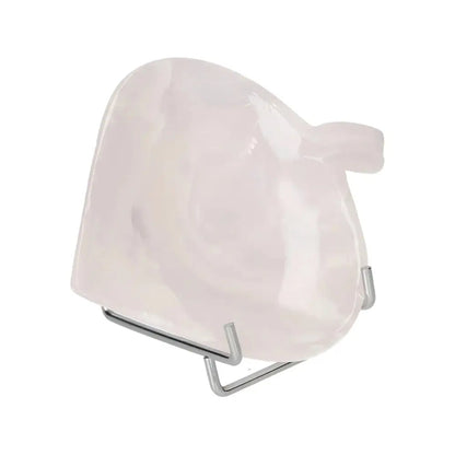 Elegant rose onyx platter with polished surface, showcasing unique pink hues and veining, perfect for enhancing any tablescape.