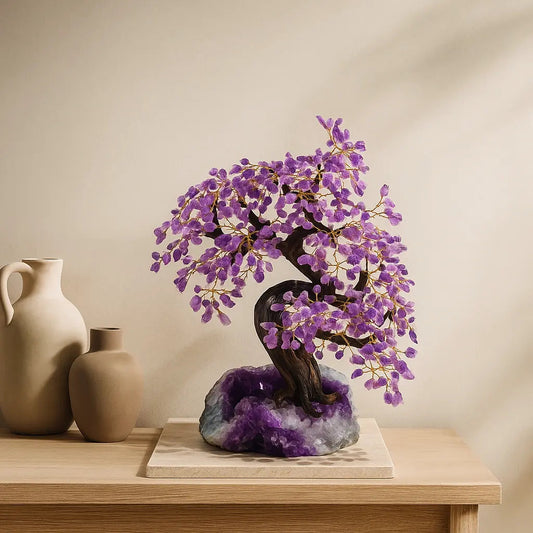 Rough Amethyst Tree 55cm – Raw Serenity and Spiritual Energy Sylvia Crystals Sp. z o.o.
