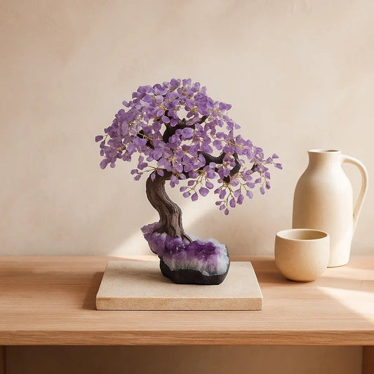 Rough Amethyst Tree 55cm – Raw Serenity and Spiritual Energy Sylvia Crystals Sp. z o.o.