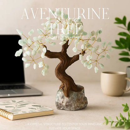 Rough Aventurine Tree 30cm – Natural Harmony and Positive Energy Sylvia Crystals Sp. z o.o.